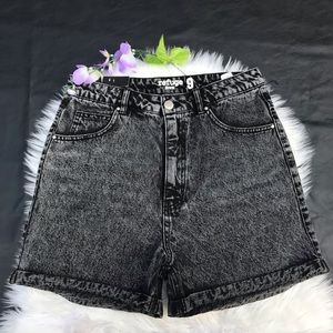 Black High Waist Shorts Size 9 Mom Color black